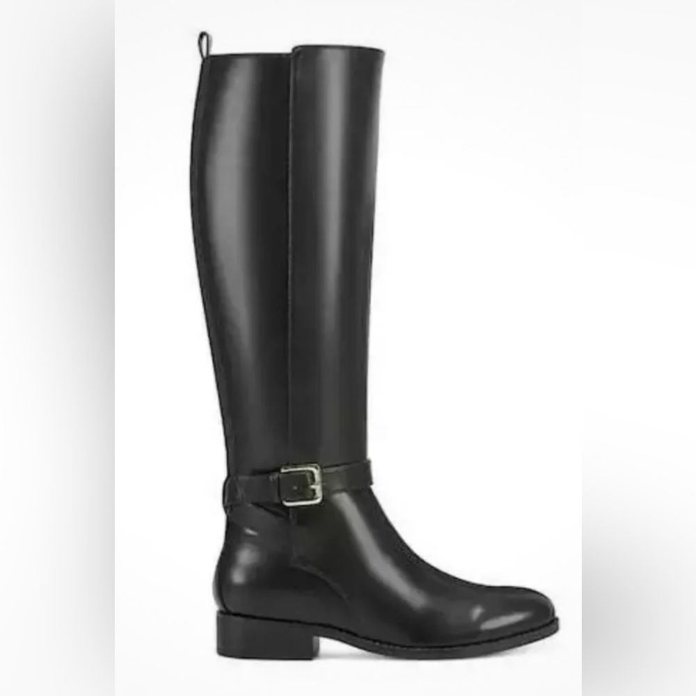 Nine West Women's Gianni Black Riding Boots
